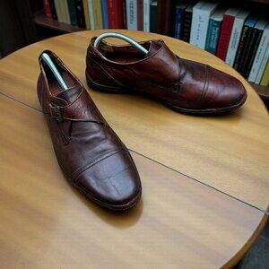 Timberland Boot Company Wodehouse Monk Strap Brown Leather Loafer Size 9